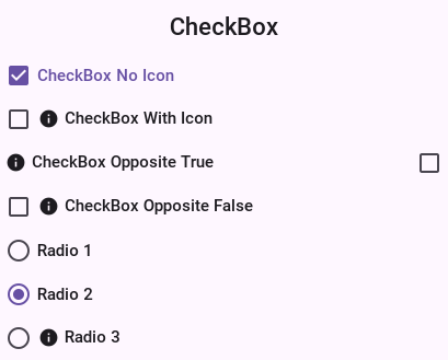 RadioButton & CheckBox usage